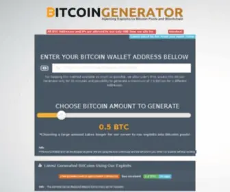 Limited-Bitcoin-Generator.com(Bitcoin Generator) Screenshot