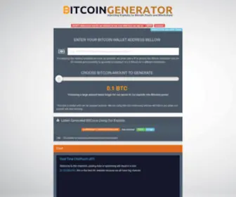 Limited-Bitcoin-Generator.org(Bitcoin Generator) Screenshot