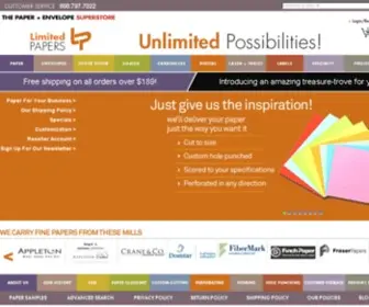 Limitedpapers.com(Envelopes Supplier) Screenshot