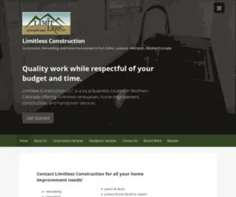 Limitlesscolorado.com(Limitless Construction) Screenshot