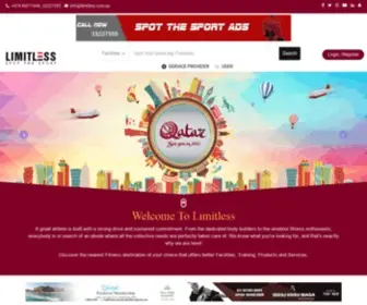 Limitless.com.qa(Best free online sports directory in Qatar Limitless sport services Doha) Screenshot