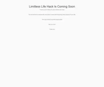 Limitlesslifehack.com(Limitlesslifehack) Screenshot