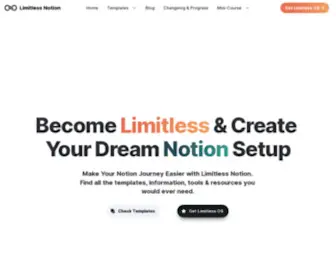 Limitlessnotion.com(Limitlessnotion) Screenshot