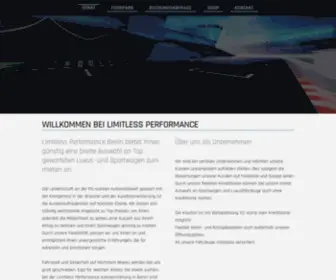 Limitlessperformance.de(Sportwagen mieten bei Limitless Performance Berlin) Screenshot