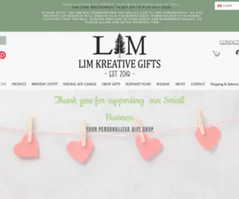 Limkreativegifts.com(Personalized Gift) Screenshot