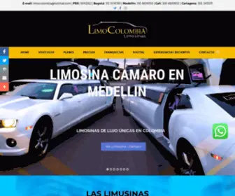 Limocolombia.com(Limo Colombia Alquiler y venta limosinas bogota cali medellin cartagena) Screenshot