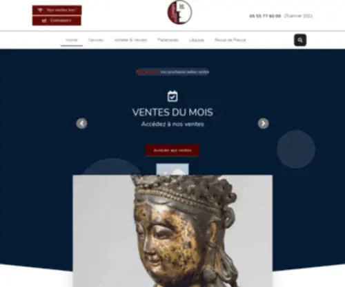 Limogesencheres.fr(Un site utilisant WordPress) Screenshot