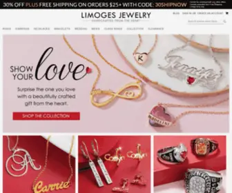 Limogesjewelry.com(Personalized Jewelry for Couples) Screenshot