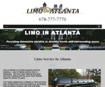 Limoinatlanta.com(Limousine Service In Atlanta and Limousine Company In Alpharetta) Screenshot