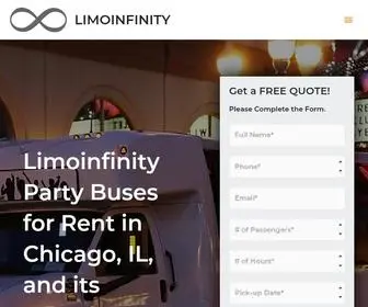 Limoinfinity.com(Limoinfinity Party Buses for Rent in Chicago) Screenshot