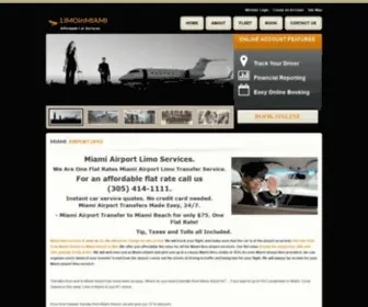 Limoinmiami.com(Miami Airport Limo) Screenshot