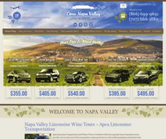 Limonapavalley.com(Napa Valley Limousine Transportation Service and Winery Tours) Screenshot