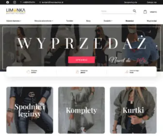 Limonkashop.pl(Ekskluzywny sklep dla kobiet) Screenshot