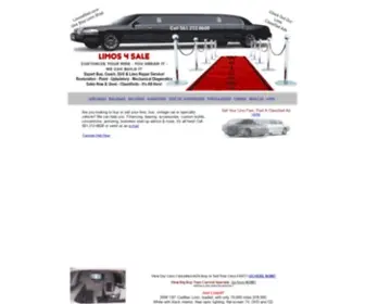 Limos4Sale.com(Limo Sales Limousines and Busses for Sale New and Used Buy or Sell) Screenshot