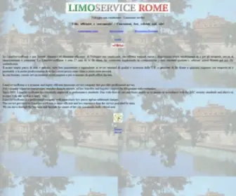 Limoservicerome.com(Limousine service Rome) Screenshot