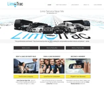 Limotrac.com(Party Bus & Limousine Rental Company) Screenshot