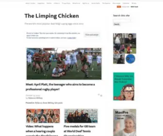 Limpingchicken.com(The world's most popular deaf blog) Screenshot