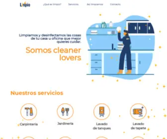 Limpio.com.co(Servicios de aseo y desinfección empresarial Bogotá) Screenshot