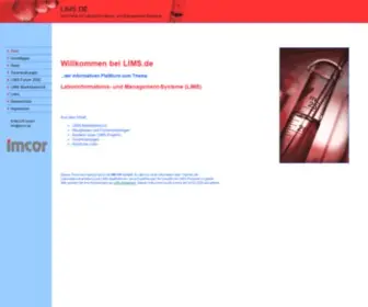 Lims.de(Das Portal für LIMS) Screenshot