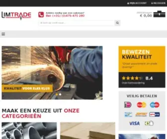 Limtrade.nl(Alles Onder 1 Dak voor Uw Bouw) Screenshot