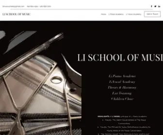 Limusicschool.com(Li School of Music) Screenshot