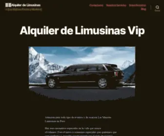 Limusinasfenix.com(ALQUILER DE LIMUSINAS) Screenshot