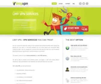 LimyVPN.com(The ideal VPN anonymous surfing solution for business and personal users) Screenshot