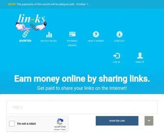 Lin-KS.net(Share links and Make money online. lin) Screenshot