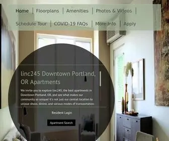 Linc245.com(Apartments for Rent in Downtown Portland) Screenshot