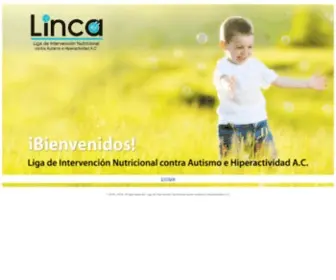 Linca.org(Liga de Intervención Nutricional contra Autismo e Hiperactividad A.C) Screenshot