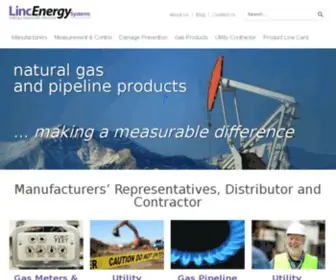 Lincenergysystems.com(Natural Gas Measurement & Control and Gas Odorization) Screenshot