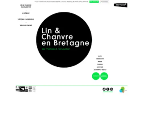 Linchanvrebretagne.org(Lin et Chanvre en Bretagne) Screenshot