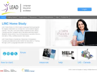 Linchomestudy.ca(LEAD (Language Education at a Distance)) Screenshot