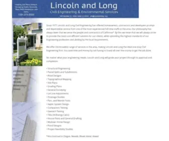 Lincolnandlong.com(Lincoln and Long Civil Engineering) Screenshot