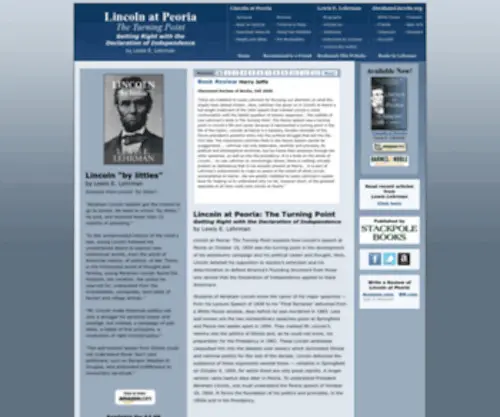 Lincolnatpeoria.com(Lincoln at Peoria) Screenshot