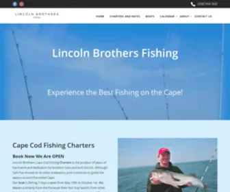 Lincolnbrothersfishing.com(Lincoln Brothers Cape Cod Fishing Charters) Screenshot