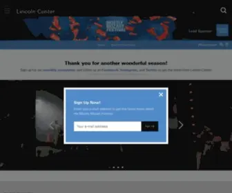 Lincolncenterfestival.org(Lincoln Center) Screenshot