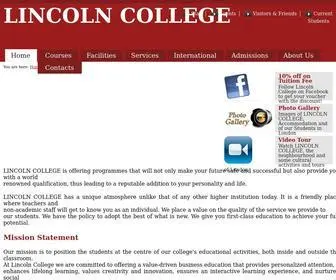 Lincolncollegelondon.com(Lincoln College London) Screenshot