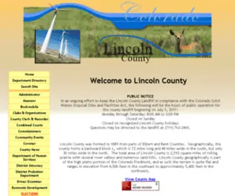 Lincolncountyco.us(Lincoln County) Screenshot