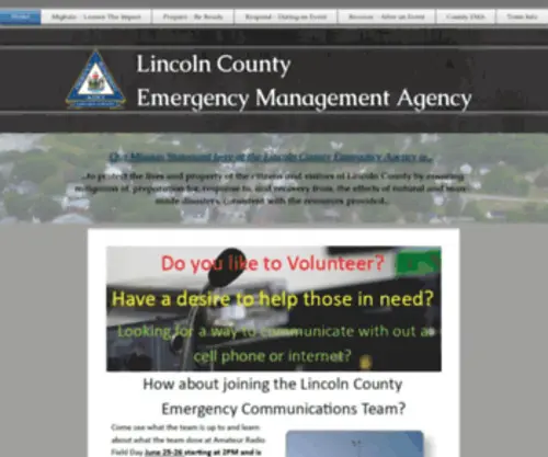 Lincolncountyema.net(Follow us on FB @LincolnEMA & Instagram @lincolncountyema Lincoln County Emergency Management) Screenshot