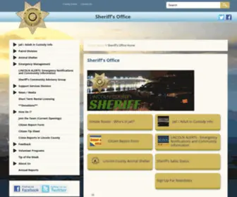 Lincolncountysheriff.net(Lincoln County Sheriff's Office) Screenshot