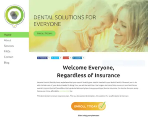 Lincolndentalplans.com(Dental Solutions For Everyone) Screenshot