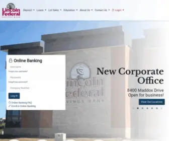 Lincolnfed.com(Lincoln Federal Savings Bank) Screenshot