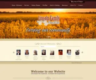 Lincolnffc.com(Lincoln Family Funeral Care) Screenshot