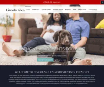 Lincolnglenapts.com(Apartments for Rent Fremont) Screenshot