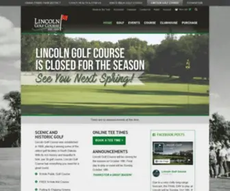 Lincolngolf.org(Lincoln Golf Course) Screenshot