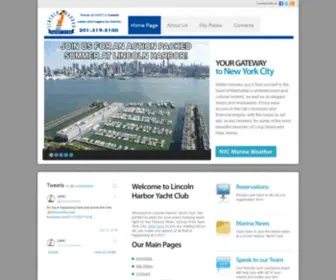 Lincolnharbormarina.com(Lincoln Harbor Yacht Club) Screenshot