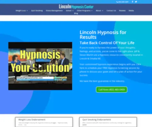 Lincolnhypnosiscenter.com(Hypnosis for Weight Loss) Screenshot