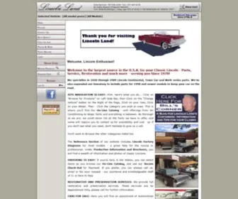 Lincolnlandinc.com(Quality Lincoln Auto Parts) Screenshot