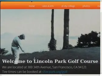 Lincolnparkgolfcourse.com(Lincoln Park Golf Course) Screenshot